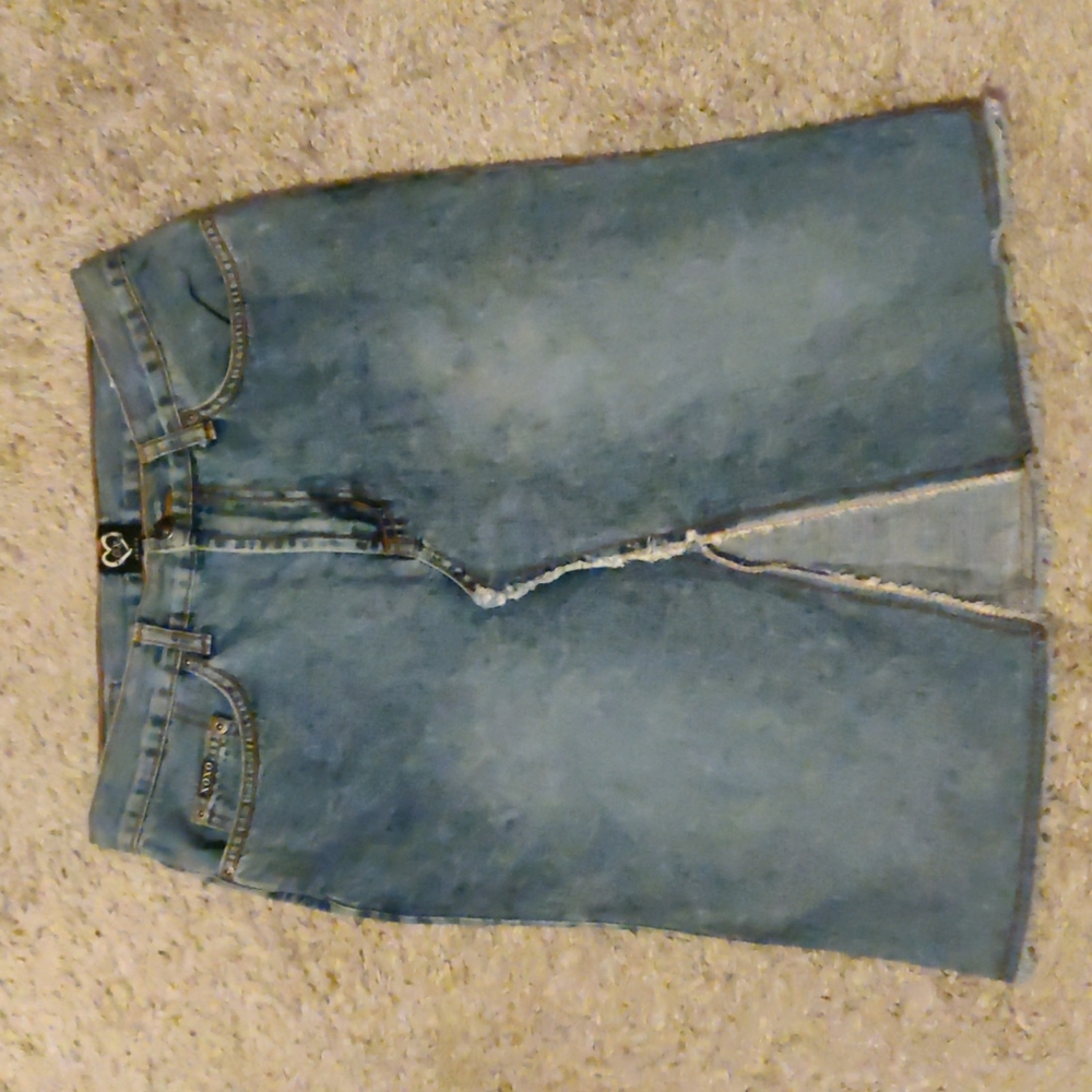 XOXO Jean Skirt - Size 7/8 - XOXO - Blue - Vintage